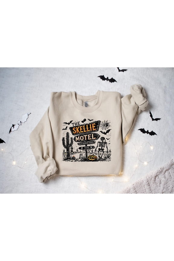 The Motel Shirt, Haunted Mansion Sweater, Spooky Season Sweatshirt, Sweater, Horror Sweatshirt, F7130 All Size S-5Xl