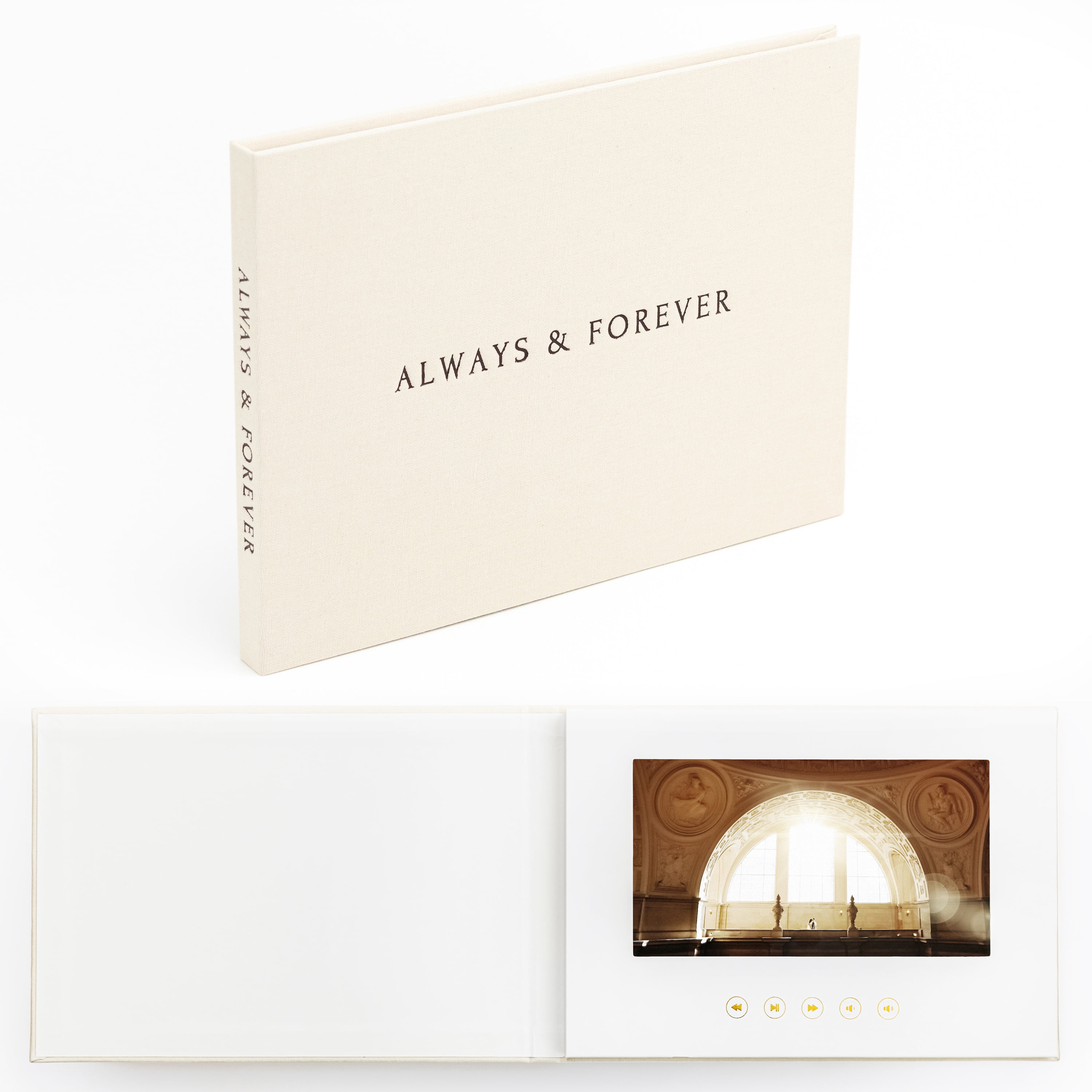 The Motion Books - ALWAYS & FOREVER - Black Foil - Video Book