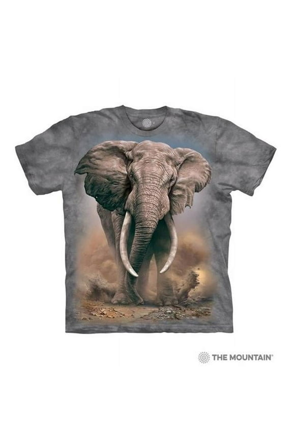 1059593 Grey African Elephant Adult Classic Tee - Extra Large