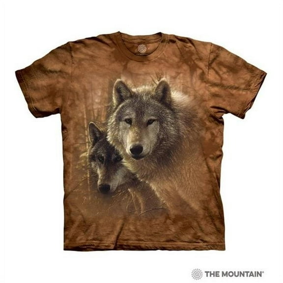 The Mountain 1064203 Tan Woodland Companions Adult Classic Tee - Extra Large