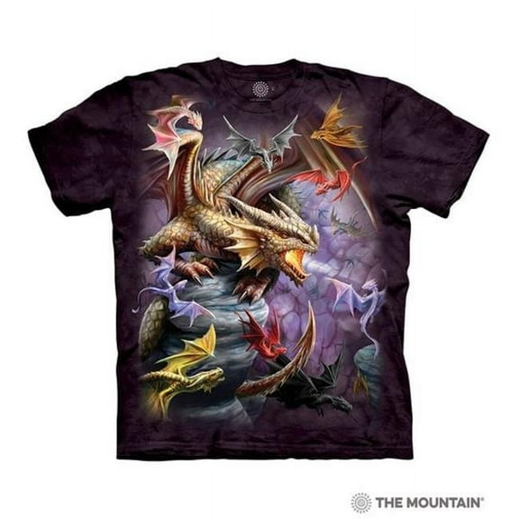 The Mountain 1064391 Purple Dragon Clan Adult Classic Tee - Medium