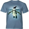 thumbnail image 1 of The Mountain 1065373 Blue Swimming Penguin Adult Classic Tee - Extra Large, 1 of 1