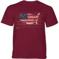 thumbnail image 1 of The Mountain 10658700986 Red USA American Paint Adult Classic Tee - 4XL, 1 of 1