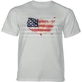 thumbnail image 1 of The Mountain 10658707482 Grey USA American Paint Adult Classic Tee - Large, 1 of 1