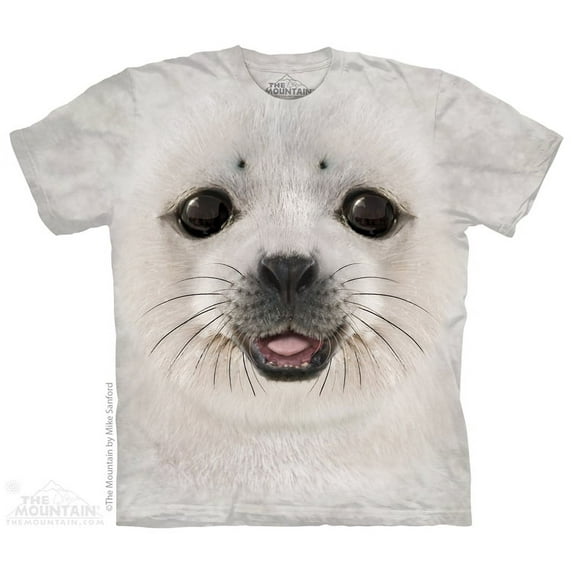 The Mountain 1539463 Big Face Baby Seal T Shirt, Extra Large