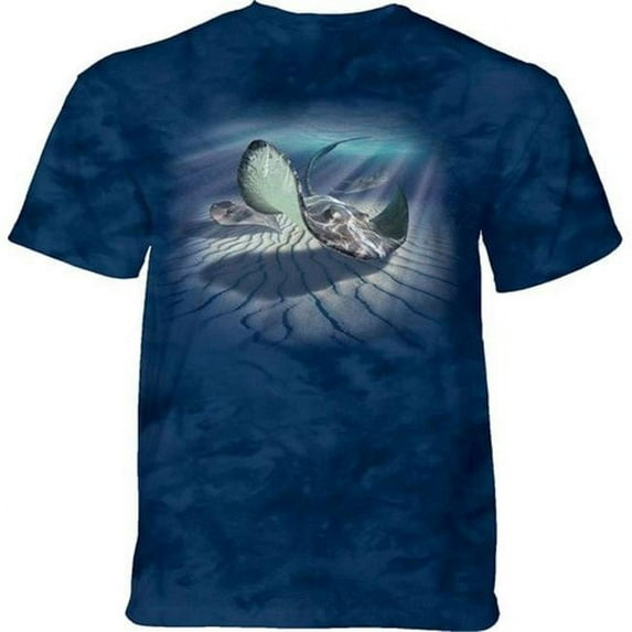 The Mountain 1565093 Blue Stingrays & Sun Rays Youth Classic Tee - Extra Large
