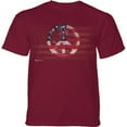thumbnail image 1 of The Mountain 15658600980 Red Peace American Paint Youth Classic Tee - Small, 1 of 1