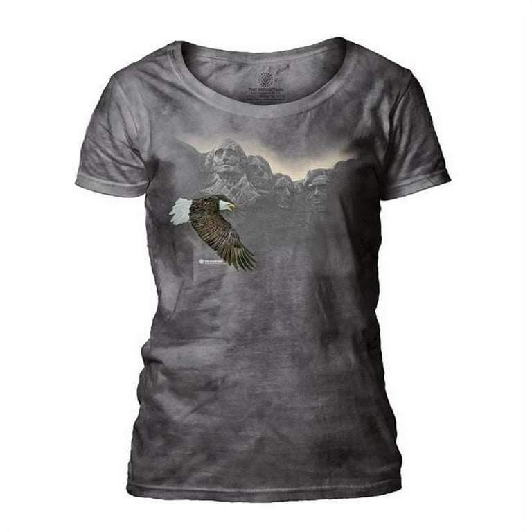The Mountain 2765543 Grey American Splendor Ladies Scoop Neck T Shirt Extra Large Walmart