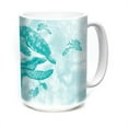 thumbnail image 1 of The Mountain 57651009011 15 oz White Monotone Sea Turtles Mugs - Medium, 1 of 1