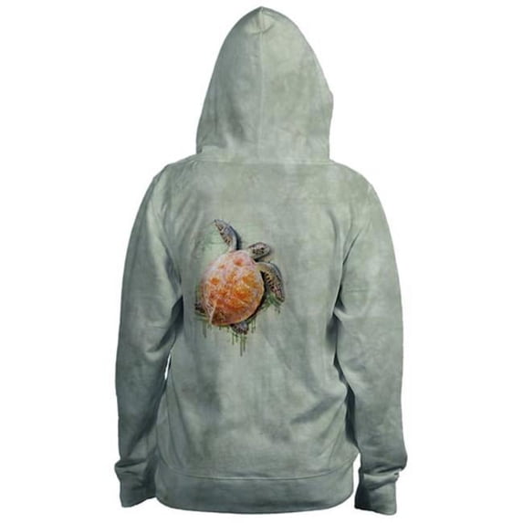 The Mountain 6659474 Green Sea Turtle Climb Zip Hoodie - 2XL