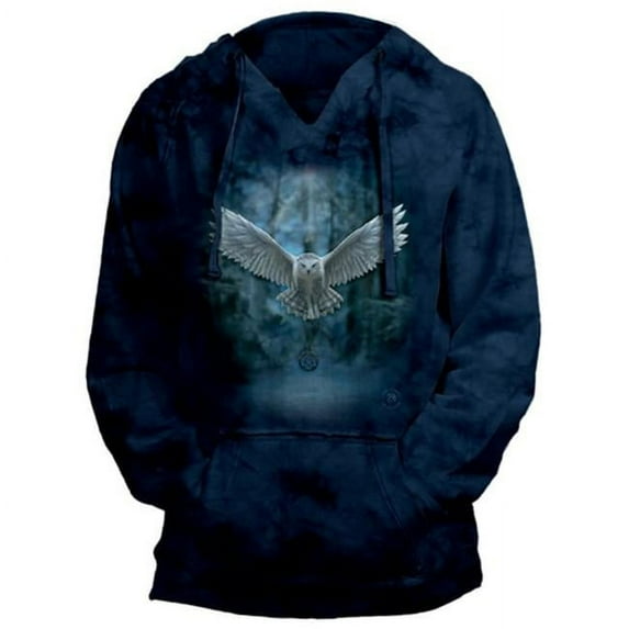 The Mountain 6748930 Blue Awake Your Magic V-Neck Hoodie - Small