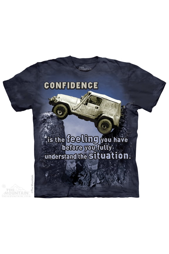 Cotton Jeep Outdoor Design Novelty Adult T-Shirt (Blue, M)