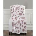 thumbnail image 1 of The Mountain Home Collection LED Snowflake Rush Throw, White/Red 50" x 60", 1 of 1