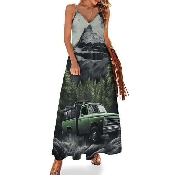 The Mountain Is Calling Sleeveless Dress Woman Fashion Long Dresses Women's Summer Suit Dress Summer 2025 Women