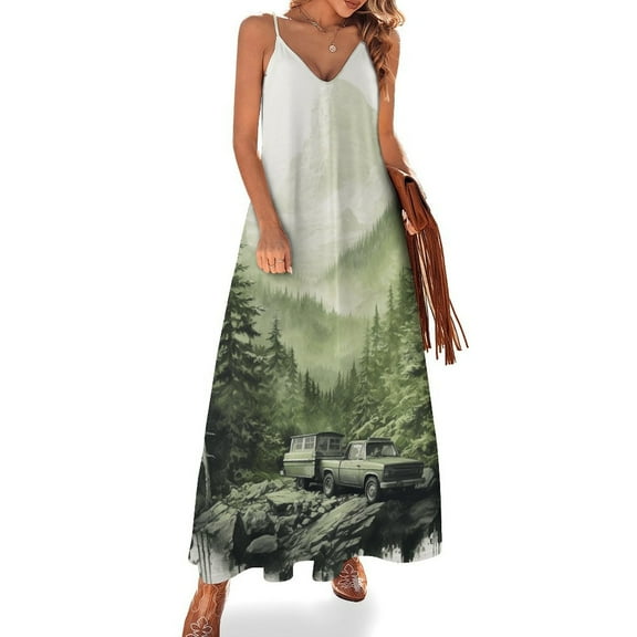 The Mountain Is Calling Sleeveless Dress Women's Luxury Party Dress Birthday Dresses for Women