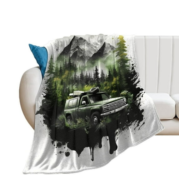 The Mountain Is Calling Soft Print Blanket Throw Blankets Warm Cozy Lightweight Couch Blanket Stuff Gifts for Women Girls Kids Mom Teens Boys