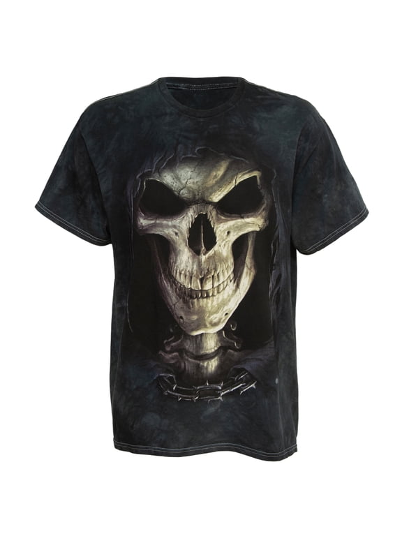Men's Big Face Death T-Shirt in Black, Medium