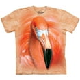thumbnail image 1 of The Mountain Men's  Big Face Flamingo T-shirt Pink, 1 of 2