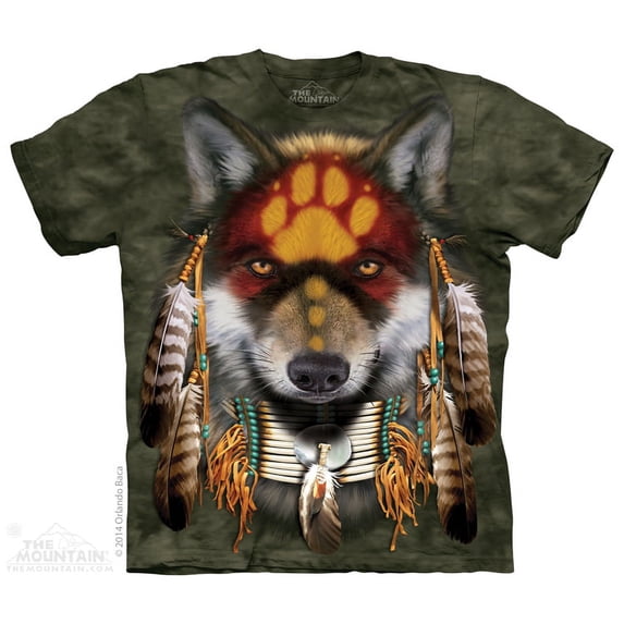 The Mountain Men's Native Wolf Spirit T-shirt