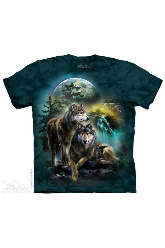 Men's Wolf Lookout T-Shirt Small Green