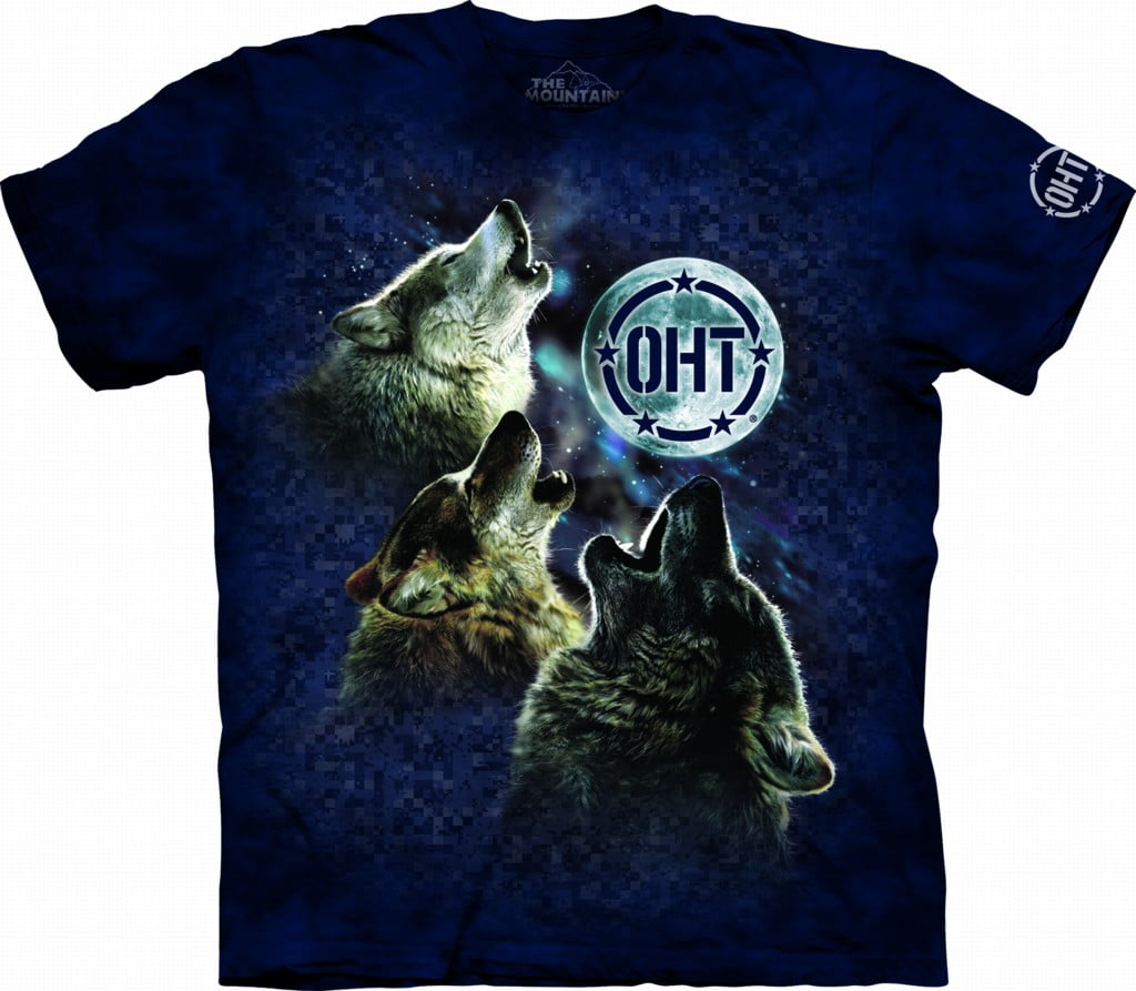 The Mountain Mens Three Wolf Moon TShirt
