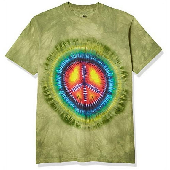 The Mountain Peace Tie Dye Adult T-Shirt, Green, 3XL