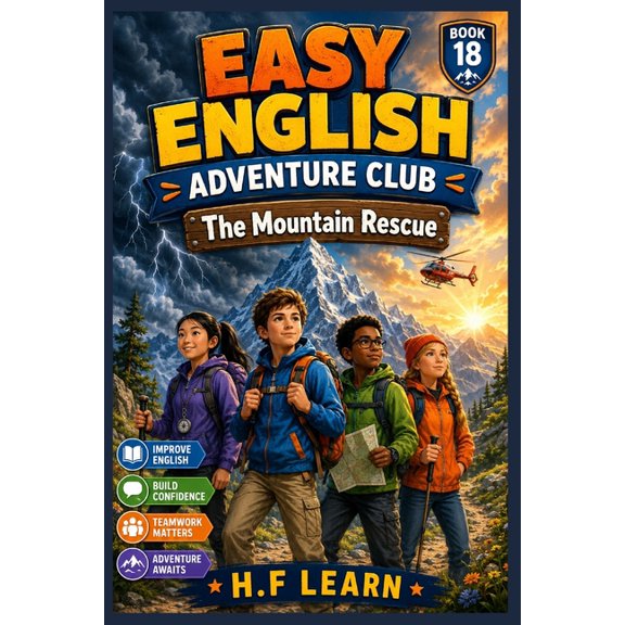 The Mountain Rescue - Easy English Adventure Club (Book 18 ): An Exciting ESL Story for Young Learners - Improve Your En, (Paperback)