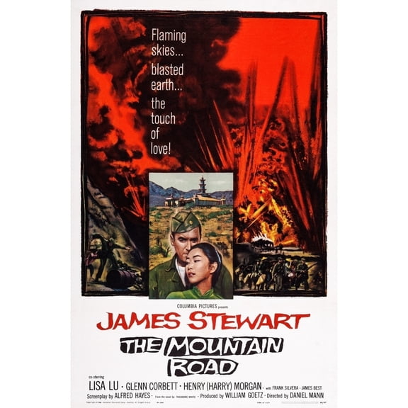 The Mountain Road Us Poster Art Inset From Left: James Stewart Lisa Lu 1960 Movie Poster Masterprint