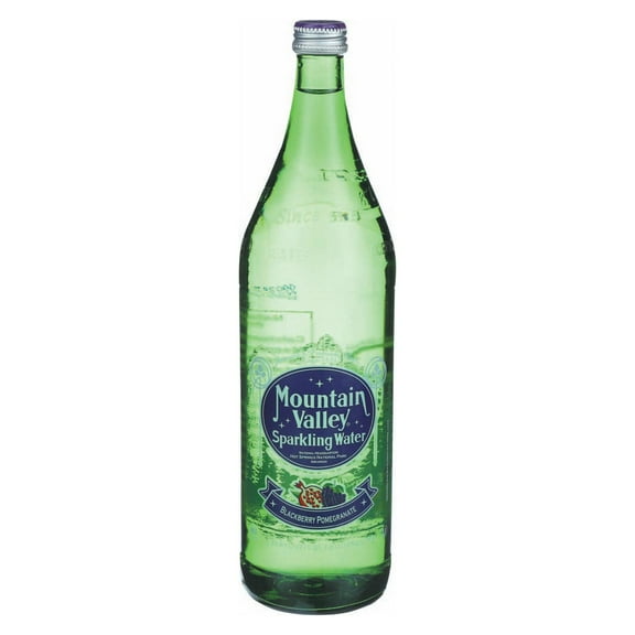 The Mountain Valley Blackberry Pomegranate Sparkling Water, 1 Liter -- 12 per case