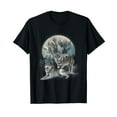 thumbnail image 1 of The Mountain Wolf Native American Wolf Wolves Lover T-Shirt, 1 of 5
