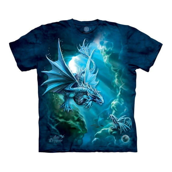 The Mountain mens Sea Dragon T Shirt, Blue, XX-Large US