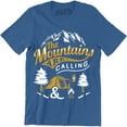 thumbnail image 1 of The Mountains Are Calling I Must Go - Camping Men's T-Shirt, 1 of 4