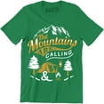 thumbnail image 1 of The Mountains Are Calling I Must Go - Camping Men's T-Shirt, 1 of 4