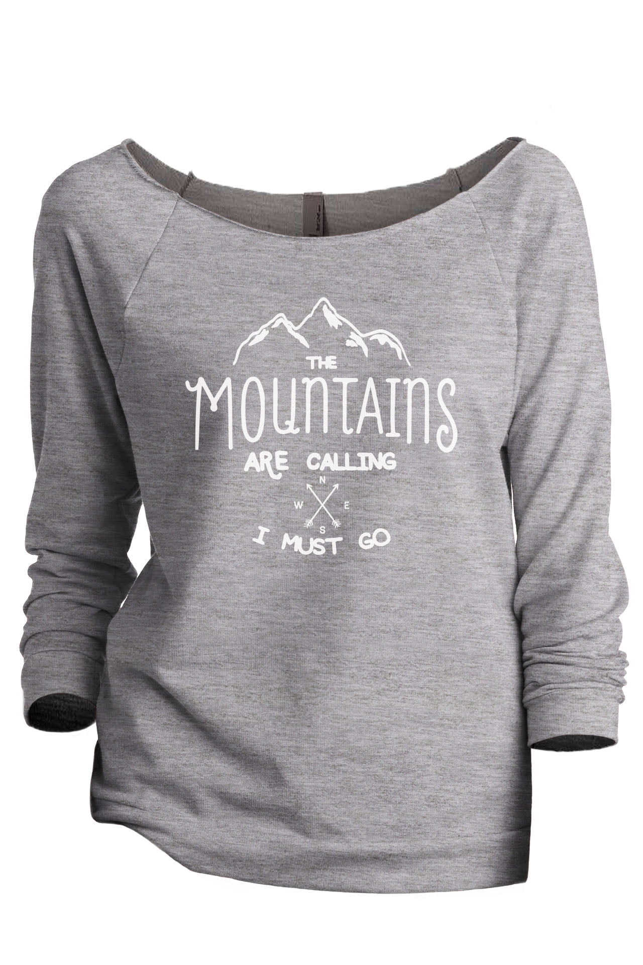 The Mountains Are Calling I Must Go Women s Fashion Slouchy 3 4