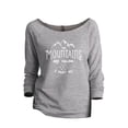 thumbnail image 1 of The Mountains Are Calling I Must Go Women's Fashion Slouchy 3/4 Sleeves Raglan Lightweight Sweatshirt Sport Grey Large, 1 of 3