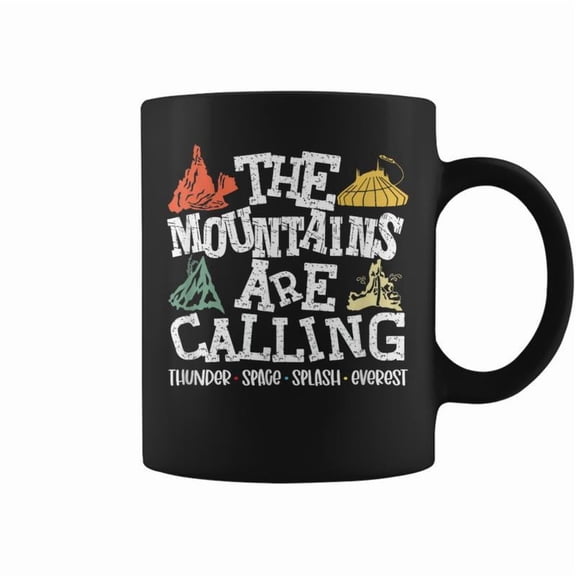 The Mountains Are Calling Space Splash Thunder Everest Coffee Mugs