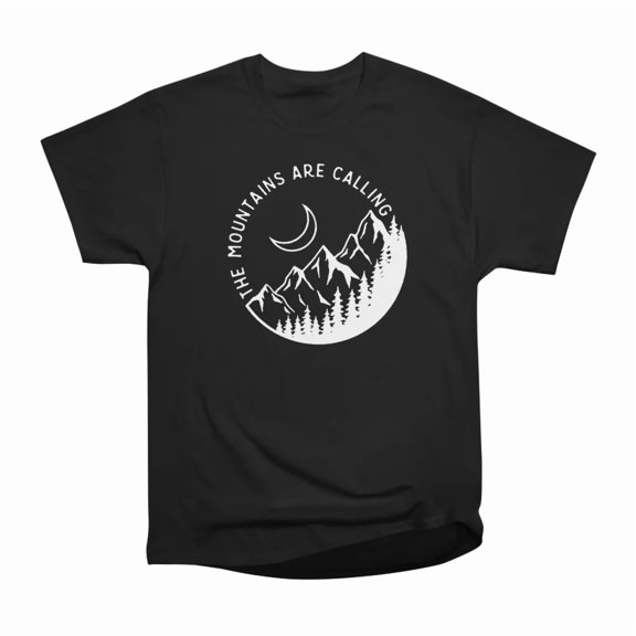 The Mountains Are Calling White T-Shirt Tee Gift For Him Merch For Her Apparel For Friend