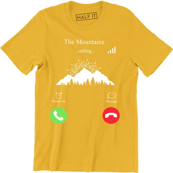 The Mountains Calling - Adventure Outdoor I Must Goo Men's Gift T-Shirt