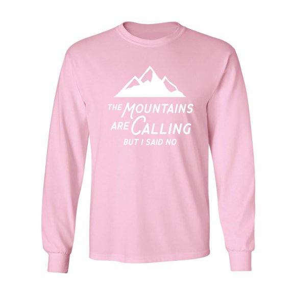 The Mountains are Calling Adult Long Sleeve T-shirt