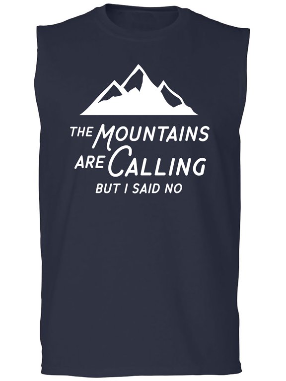 The Mountains are Calling Adult Sleeveless Tee