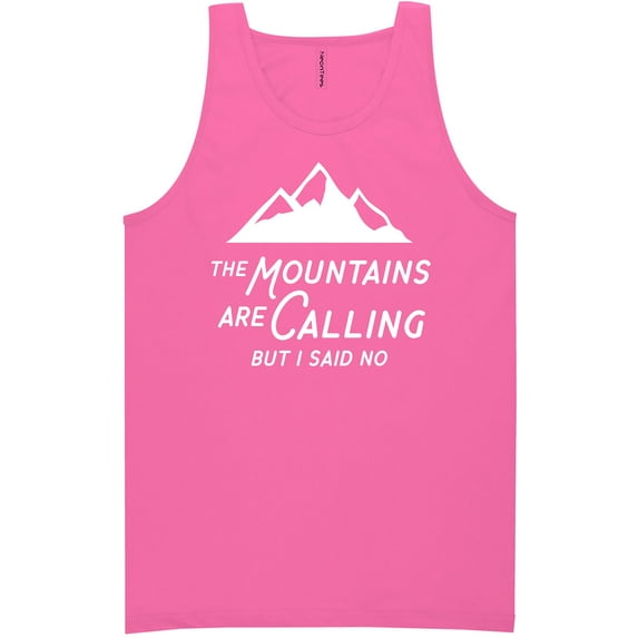 The Mountains are Calling Neon Tank Top