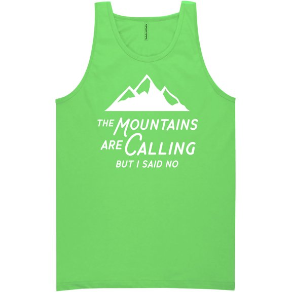 The Mountains are Calling Neon Tank Top