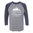 thumbnail image 1 of The Mountains are Calling Unisex 3/4 Sleeve Baseball Raglan Tee, 1 of 2