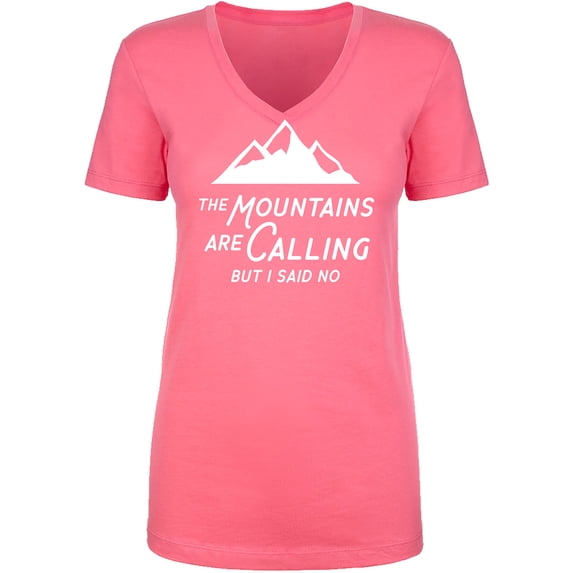 The Mountains are Calling Womens V-Neck T-Shirt