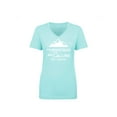 thumbnail image 1 of The Mountains are Calling Womens V-Neck T-Shirt, 1 of 3