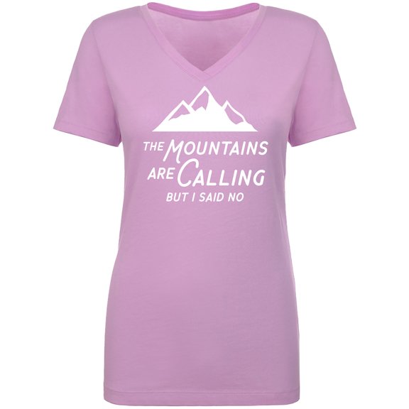 The Mountains are Calling Womens V-Neck T-Shirt