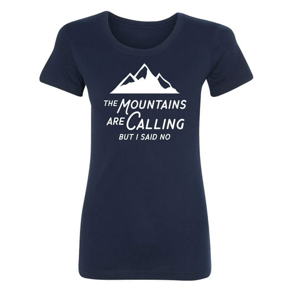 The Mountains are Calling Womens crewneck tee