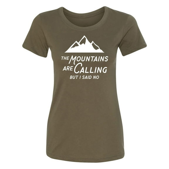 The Mountains are Calling Womens crewneck tee