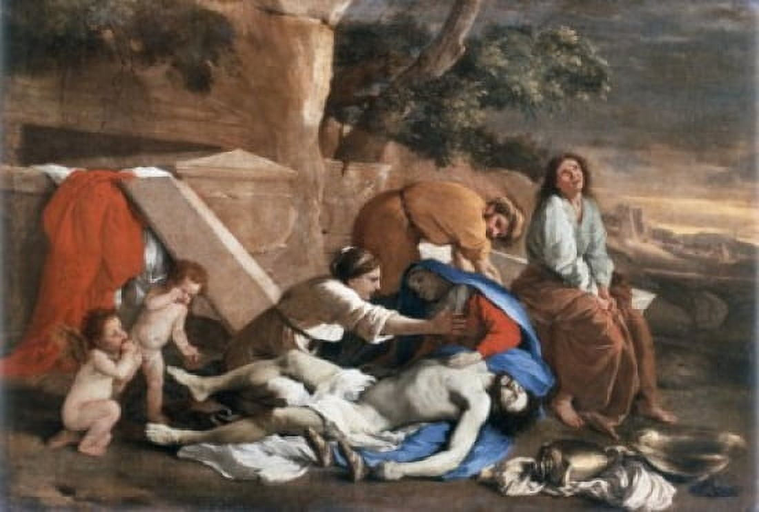 The Mourning of Christ Nicolas Poussin (1594-1665French) Oil on canvas Alte Pinakothek Munich Germany Canvas Art - Nicolas Poussin (18 x 24)