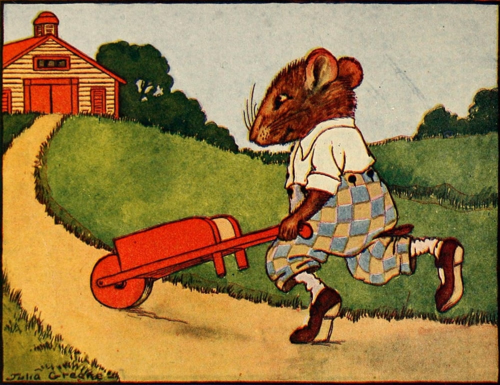 The Mouses Tail c1917 My little barrow bright & gay Canvas Art - Julia Greene (24 x 36)